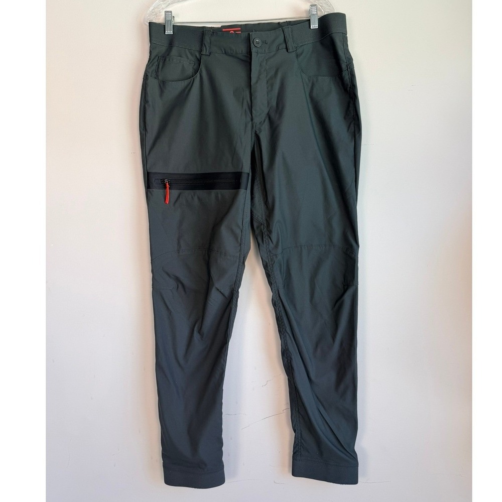 Foehn Mens Hiking Pants Size 34 x 30 Performance Ankle Zip Tapered Tech